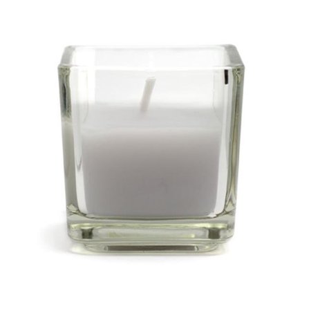 ZEST CANDLE Zest Candle CVZ-046 Lavender Square Glass Votive Candles -12pc-Box CVZ-046